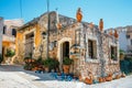 Traditional creten village Margarites, Crete, Greece Royalty Free Stock Photo