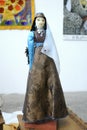 Traditional Crimean Tartar woman costume put on dummy. Kyiv, Ukraine