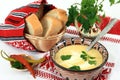 Traditional cuisine from Romania: tripe soup