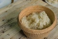 Traditional culture cooking sticky rice in Thailand Royalty Free Stock Photo