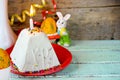 Traditional curd easter cake