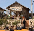 People bathing in Inle Lake Burma Myanmar