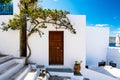 A traditional Cycladic architecture in Adamas, Milos. Royalty Free Stock Photo