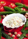 traditional Czech Christmas potato salad Royalty Free Stock Photo