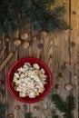 Traditional Czech Christmas potato salad Royalty Free Stock Photo