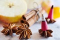 Traditional Czech christmas - smoking incense cones Royalty Free Stock Photo