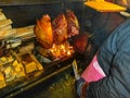 Traditional Czech street food - pork