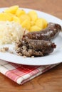 Traditional Czech white pudding