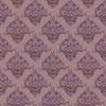 Traditional damask baroque ornamental vintage ancient seamless pattern