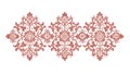 Traditional Damask Pattern Tile Array Element, vector design Generative AI Royalty Free Stock Photo