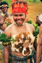 Traditional dance ceremony in Papua New Guinea Royalty Free Stock Photo