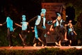 Traditional dance from India stage performance Royalty Free Stock Photo