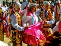 Traditional dancing at the Qoyllur Riti festival near Cusco, Peru
