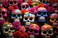 Traditional Day of the Dead Paper Mache Masks