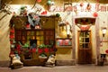 Traditional decorated Cafe in Colmar, Alsace, France