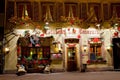 Traditional decorated Cafe in Colmar, Alsace, France