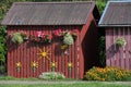 Traditional decorated small architecture in Juodkrante, Lithuania Royalty Free Stock Photo