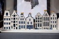 Traditional delftware of Dutch houses Royalty Free Stock Photo