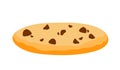 Cookie with Chocolate Chips Food Bakery Icon Vector Illustration Royalty Free Stock Photo