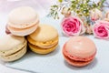 Traditional delicious sweet macarons