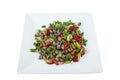Traditional delicious Turkish food dried black eyed peas salad (Turkish name kuru borulce salatasi)