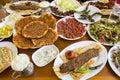 Traditional Delicious Turkish foods; Adana Kebab, Grilled meat Royalty Free Stock Photo