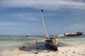 Traditional dhow african sailing boat Royalty Free Stock Photo