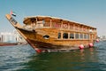 Traditional dhows on the creek at Deira, Dubai, UAE