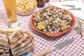 Traditional dish of cooked snails Royalty Free Stock Photo