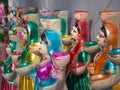 Traditional Diwali Dolls, used as lamps.