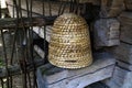 An ancient apiary with traditional straw hives