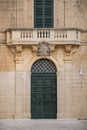 Door architecture detail in mdina old town of rabat malta