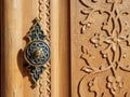 Traditional door decoration in oriental culture