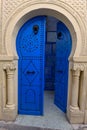 Traditional door of a house on the medina at Sousse, Tunisia Royalty Free Stock Photo
