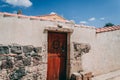 Traditional door in San Salvadore, Sardinia Royalty Free Stock Photo