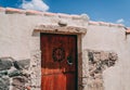 Traditional door in San Salvadore, Sardinia Royalty Free Stock Photo
