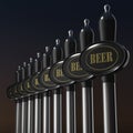 Traditional draft beer tap