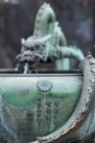 Traditional Dragon Bamboo Fountain in Japan Royalty Free Stock Photo