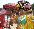 Zhuang Minority People - Traditional Dress - China Royalty Free Stock Photo