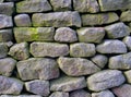 A traditional dry stone wall in the Yorkshire Dales, England, UK Royalty Free Stock Photo