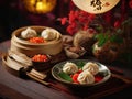 Traditional dumplings Jiaozi are widely available during Chinese New Year