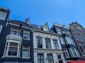 Traditional dutch architecture, Leidsestraat, Amsterdam Royalty Free Stock Photo