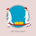 Traditional Dutch cheese festival in Alkmaar.
