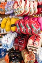 Traditional Dutch clogs for sale in Amsterdam Royalty Free Stock Photo