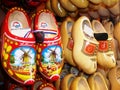 Traditional dutch clogs - wooden shoes, in one of the Souvenir gift shop, Holland, the Netherlands