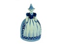 Traditional Dutch Delft bell isolated