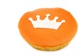 Traditional Dutch pastry with a crown Royalty Free Stock Photo