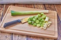 Traditional Dutch pea soup ingredients Royalty Free Stock Photo