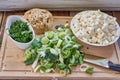 Traditional Dutch pea soup ingredients Royalty Free Stock Photo