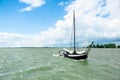 Traditional Dutch Sailing Ship on the IJsselmeer Royalty Free Stock Photo